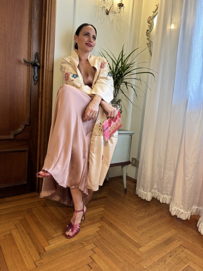 Kimono  Patch Con Ricami - Meisie