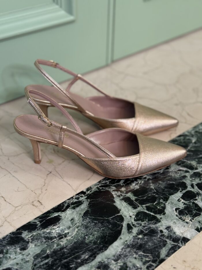 SCARPA SILVIA IN LAMINATO LISCIO ROSA - CHEVILLE