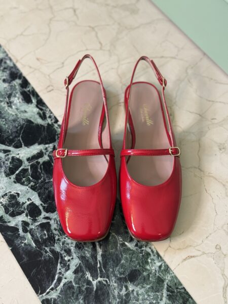 SCARPA BALLERINA SLINGBACK ESTER IN NAPLAK - CHEVILLE