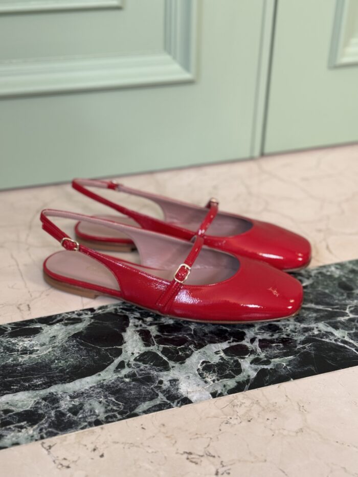 SCARPA BALLERINA SLINGBACK ESTER IN NAPLAK - CHEVILLE