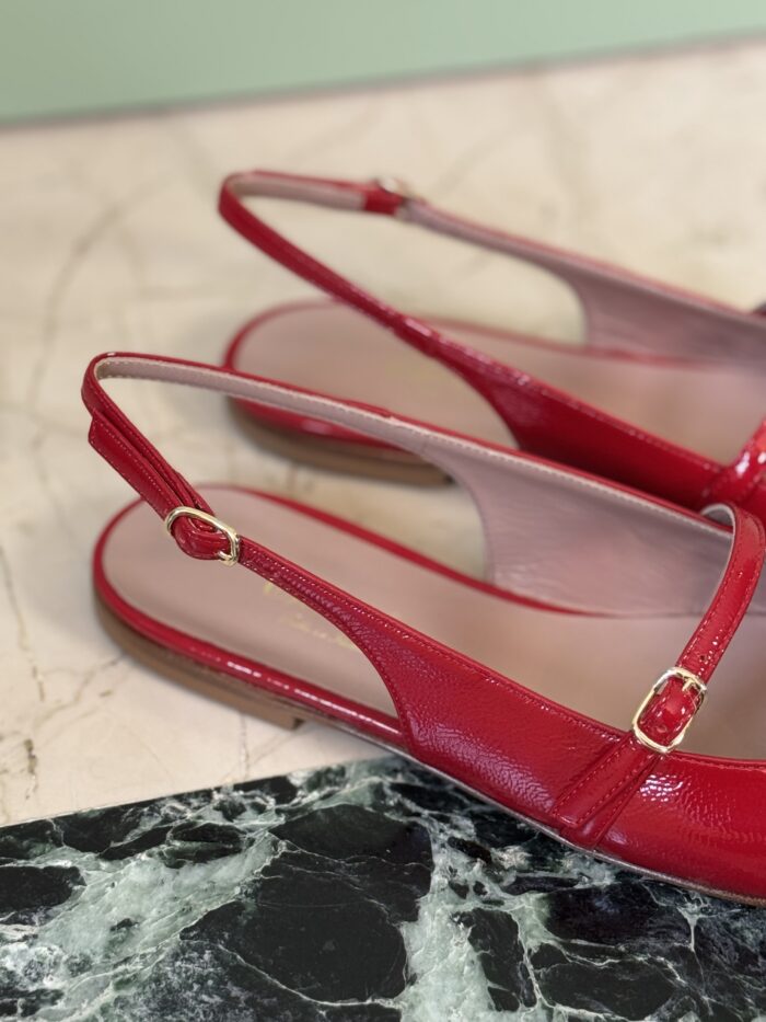 SCARPA BALLERINA SLINGBACK ESTER IN NAPLAK - CHEVILLE