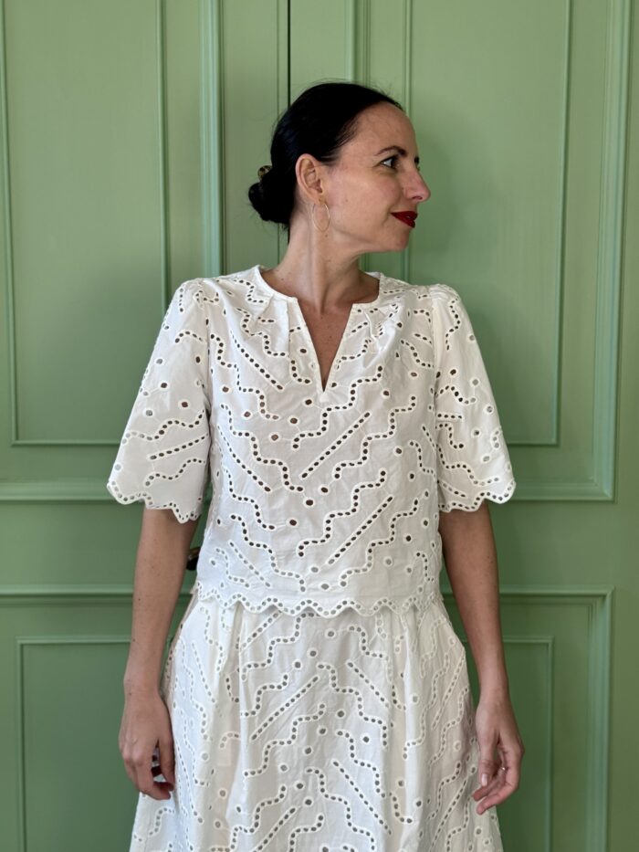 Camicia Corta Ricamata - Suncoo