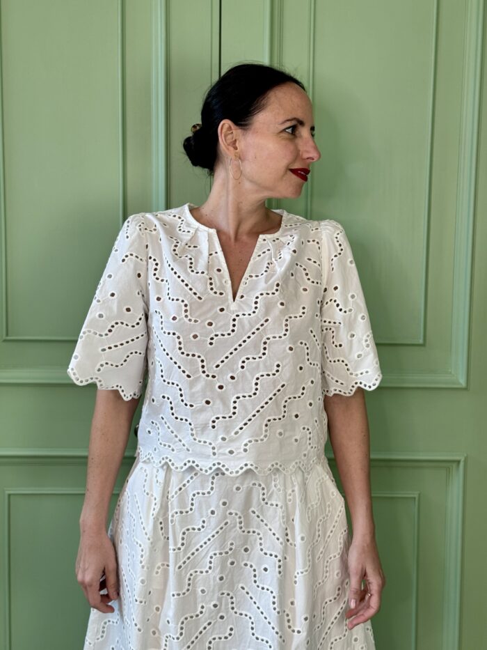 Camicia Corta Ricamata - Suncoo