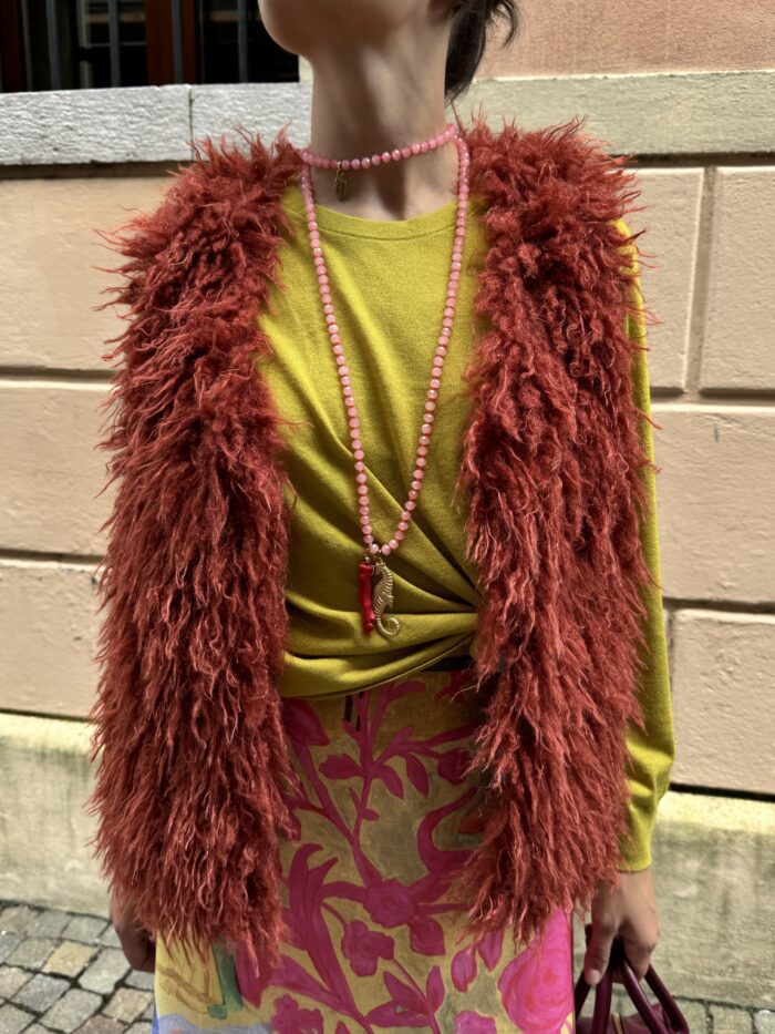 MAGLIA GIROCOLLO BASICA IN LANA PETTINATA- NICE THINGS