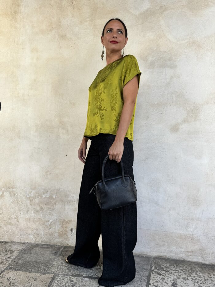 JEANS PALAZZO A VITA ALTA - DIXIE