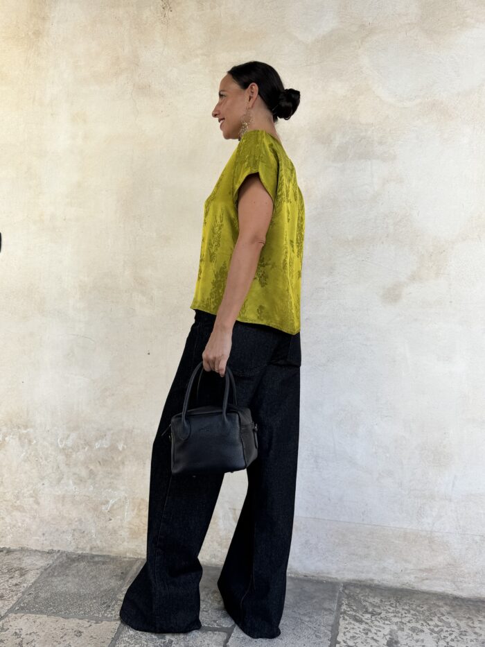JEANS PALAZZO A VITA ALTA - DIXIE