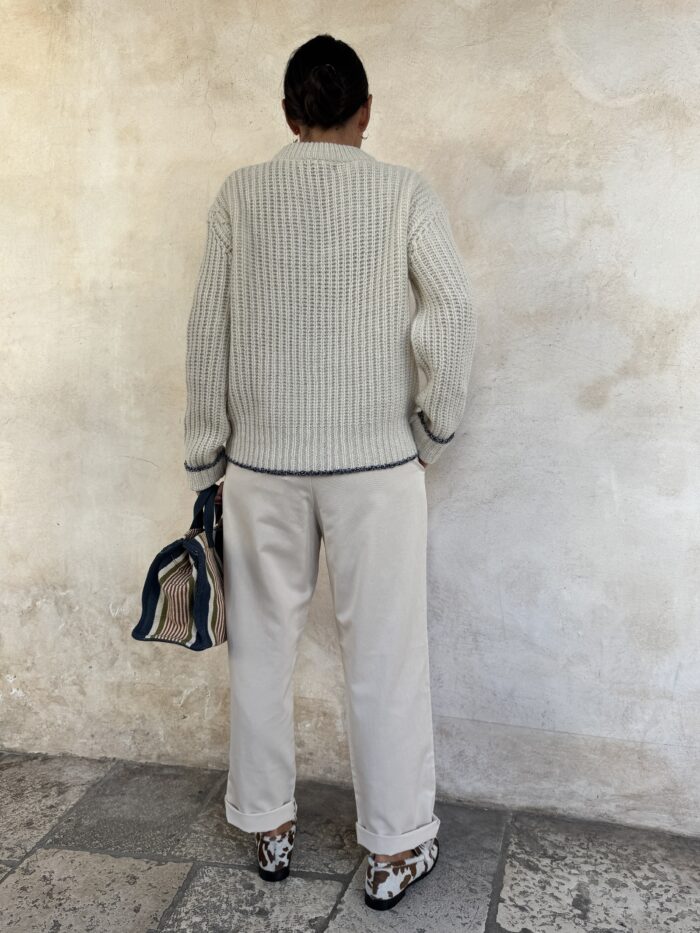 PANTALONE BASICO IN COTONE CHINO - INDI & COLD