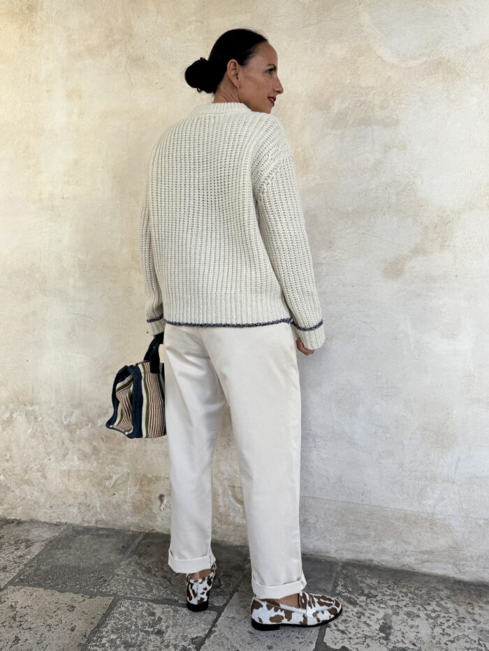 PANTALONE BASICO IN COTONE CHINO - INDI & COLD