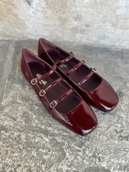 SCARPA BALLERINA ORIANA IN NAPLAK- CHEVILLE