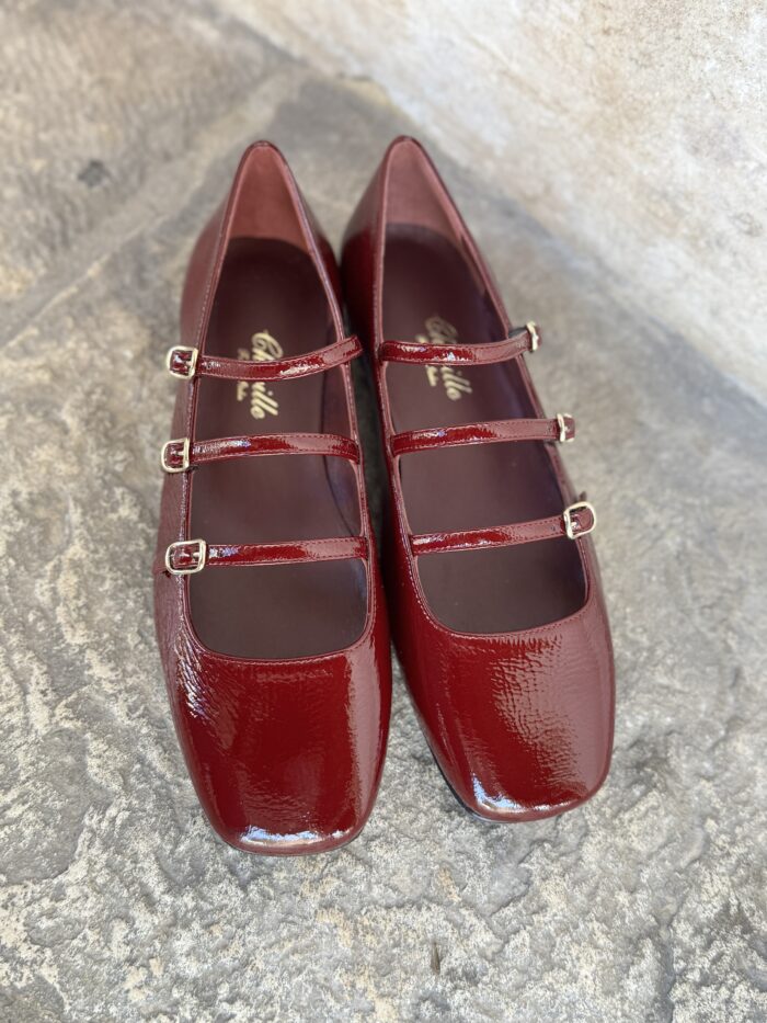 SCARPA BALLERINA ORIANA IN NAPLAK- CHEVILLE