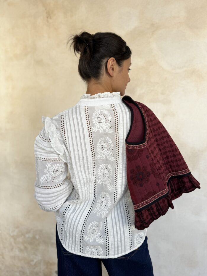 CAMICIA RICAMATA DELPHINEHAMLET - MAISON HOTEL