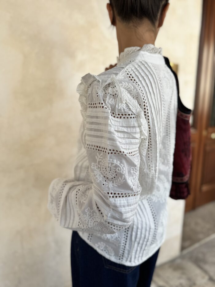 CAMICIA RICAMATA DELPHINEHAMLET - MAISON HOTEL