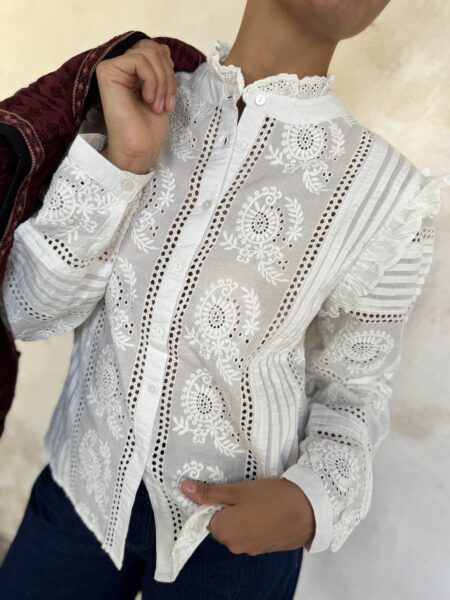 CAMICIA RICAMATA DELPHINEHAMLET - MAISON HOTEL