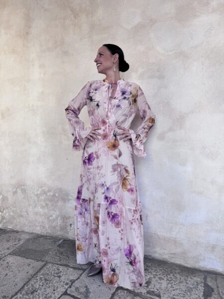 ABITO DA CERIMONIA LUNGO A FIORI - DIXIE