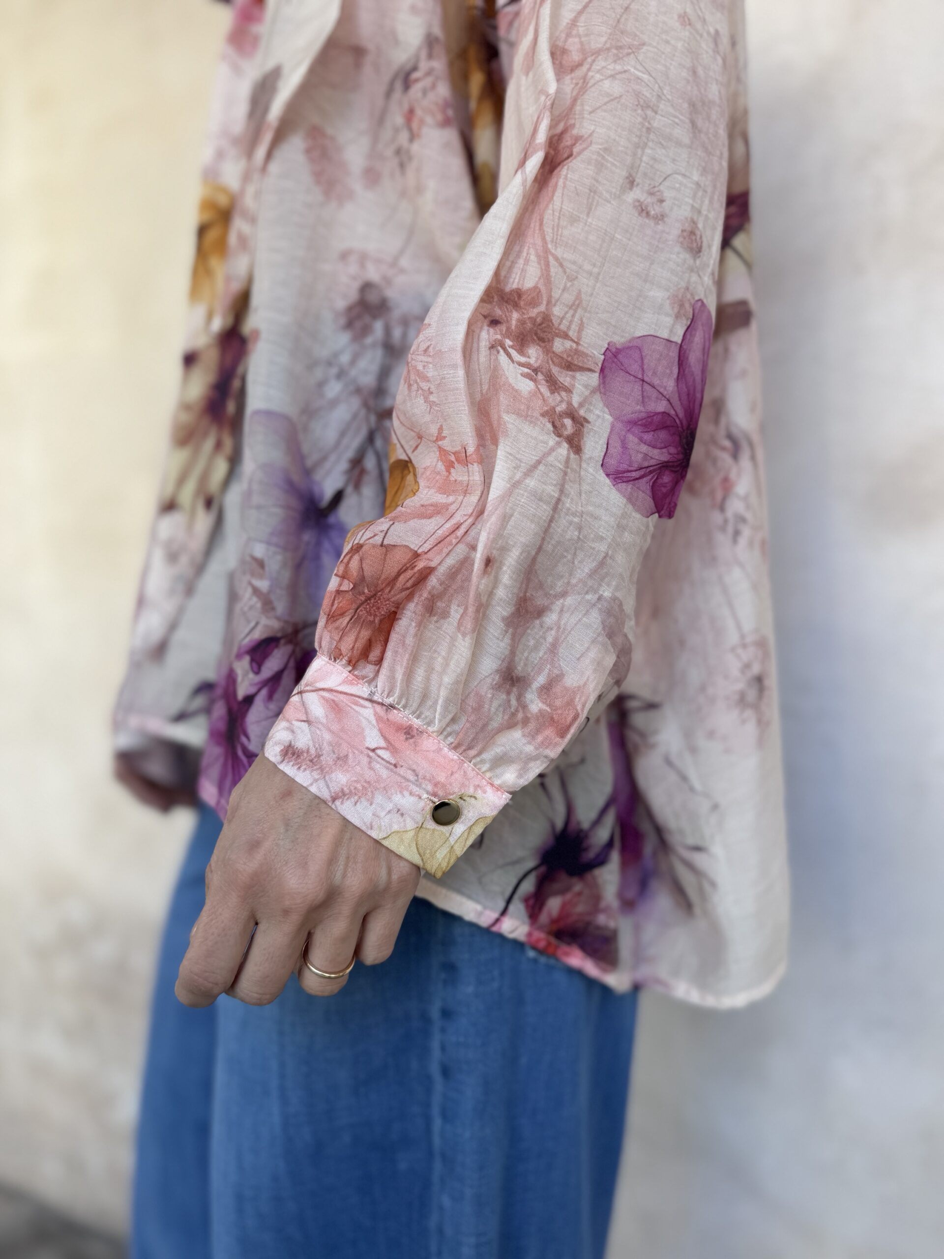 CAMICIA A FIORI CON FIOCCO - DIXIE CAMICIA A FIORI CON FIOCCO - DIXIE