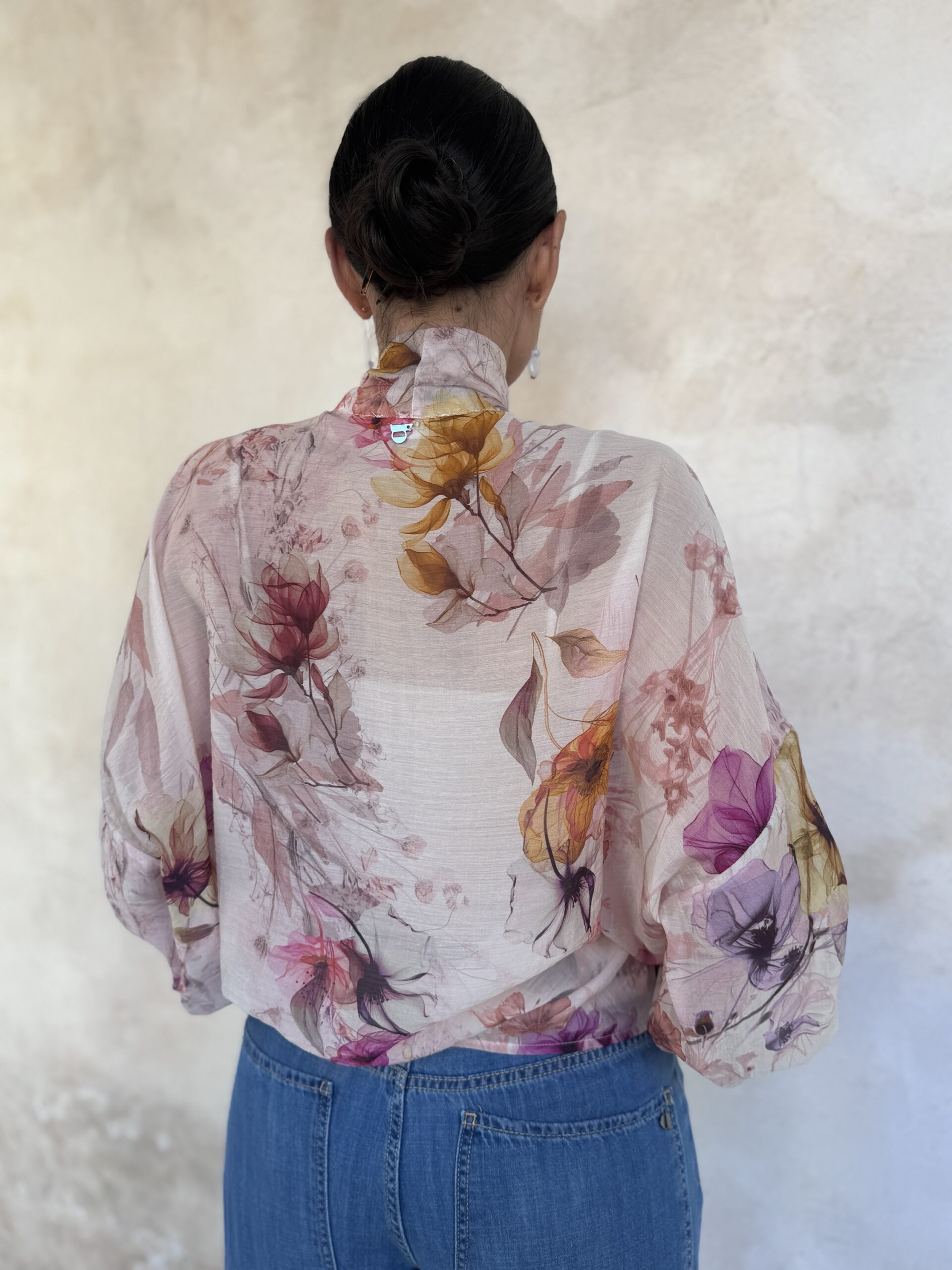 CAMICIA A FIORI CON FIOCCO - DIXIE CAMICIA A FIORI CON FIOCCO - DIXIE