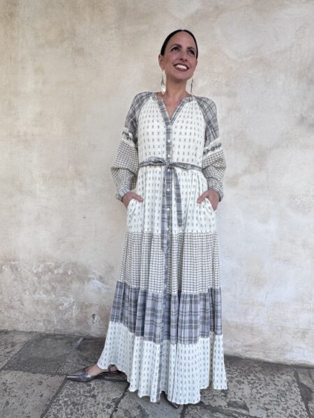 ABITO LUNGO PATCHWORK- MAISON HOTEL