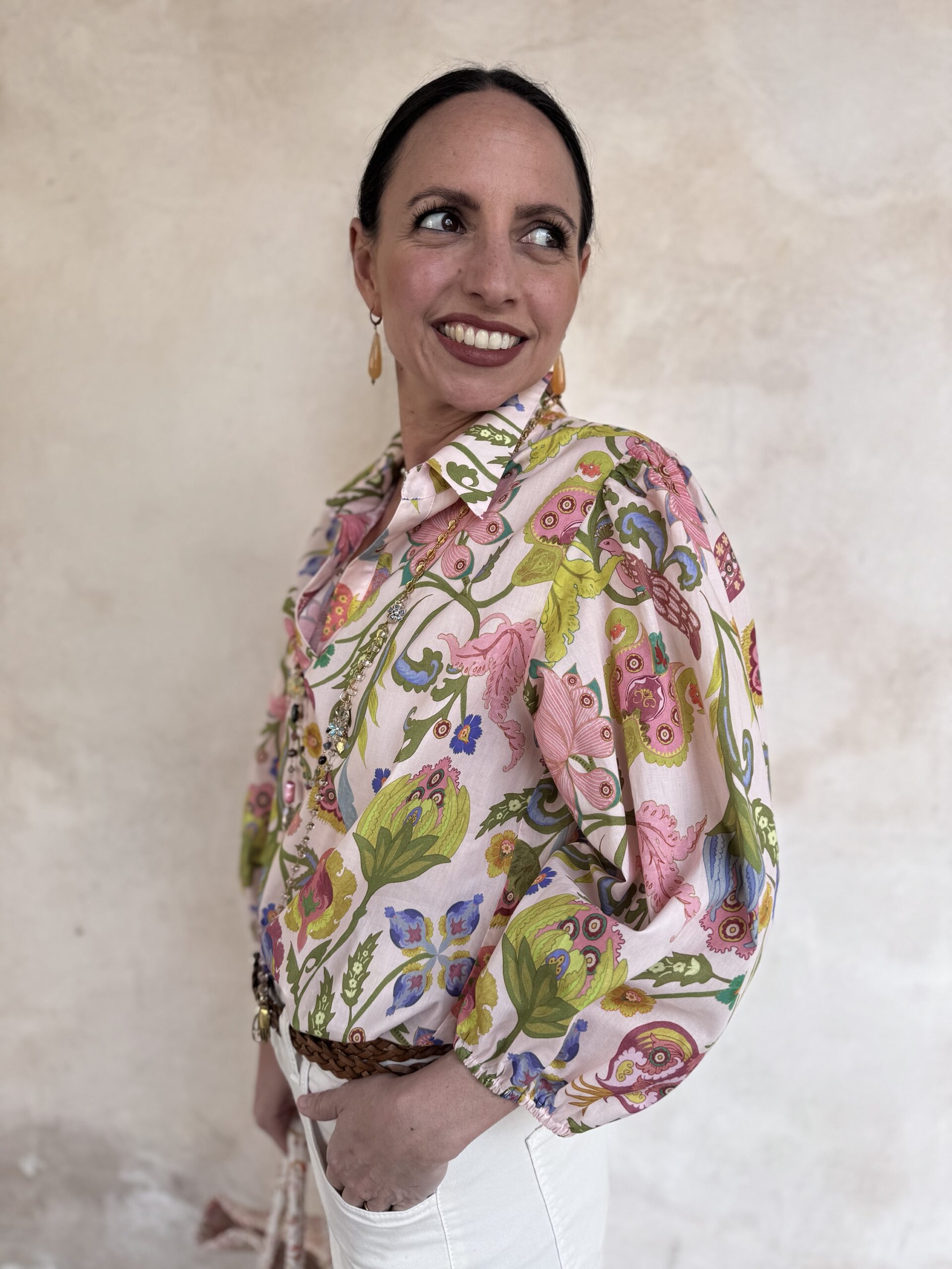 CAMICIA A FIORI MANICA 3/4 - OILILY CAMICIA A FIORI MANICA 3/4 - OILILY