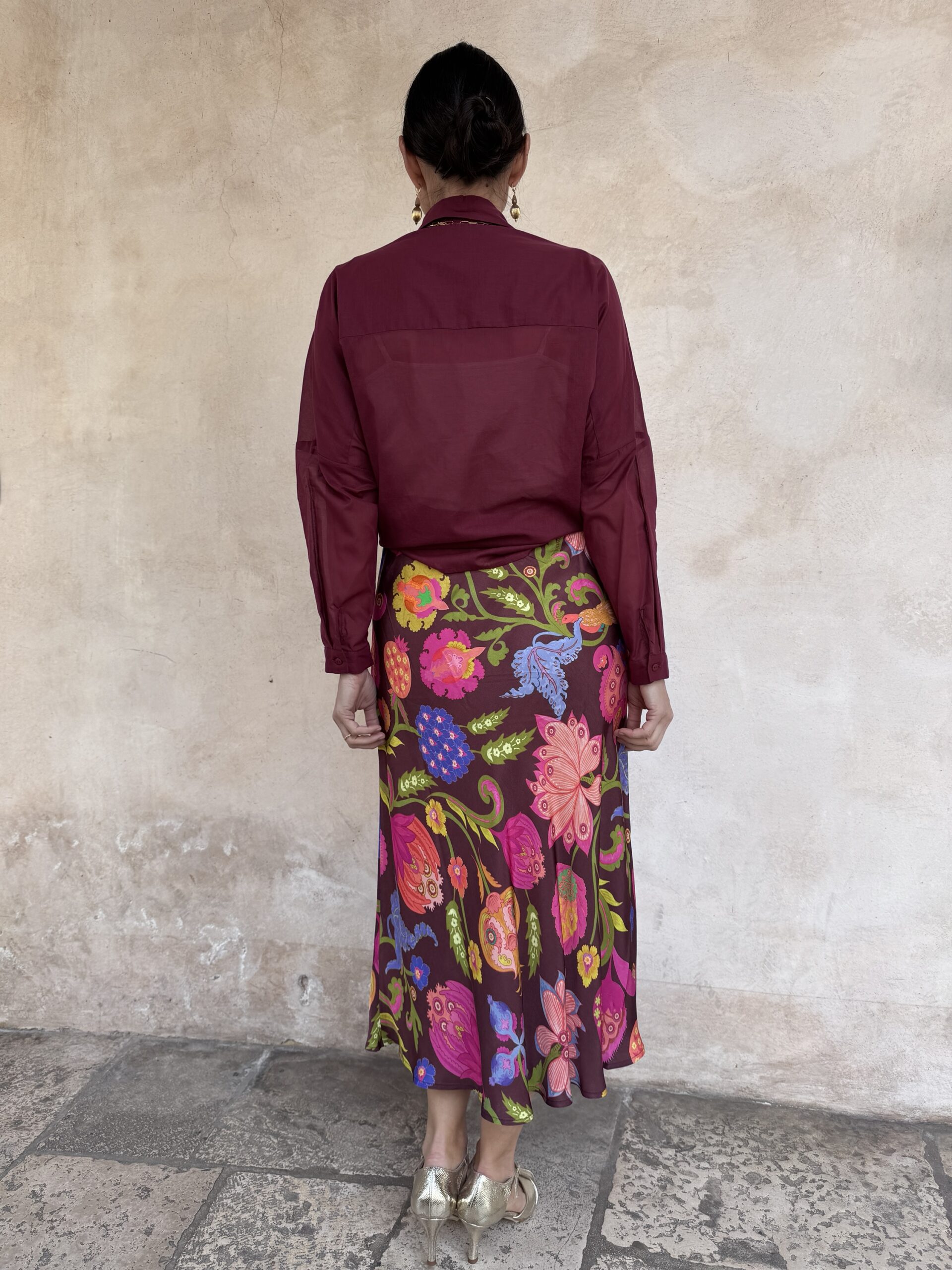 GONNA MIDI A FIORI - OILILY GONNA MIDI A FIORI - OILILY