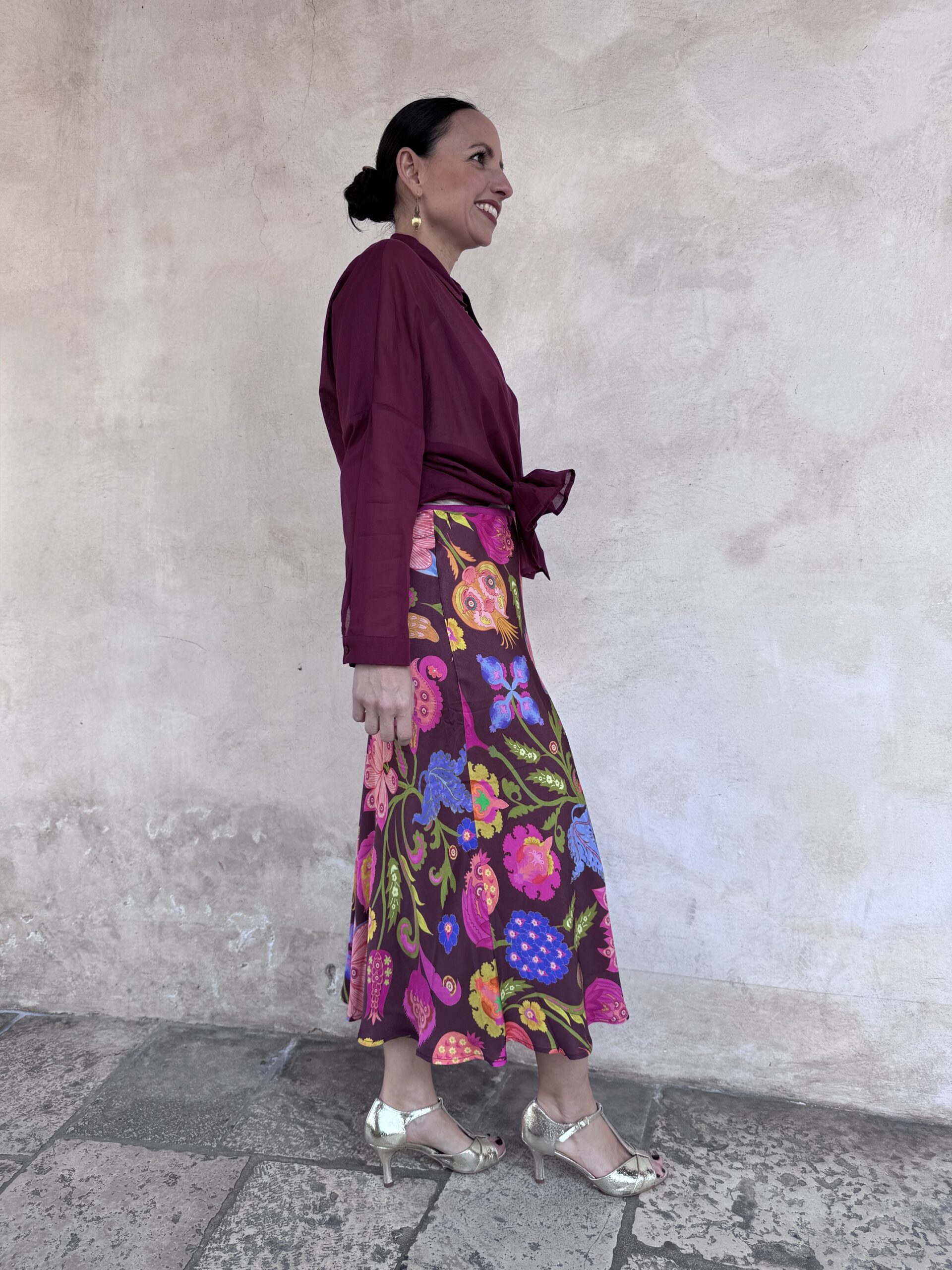 GONNA MIDI A FIORI - OILILY GONNA MIDI A FIORI - OILILY