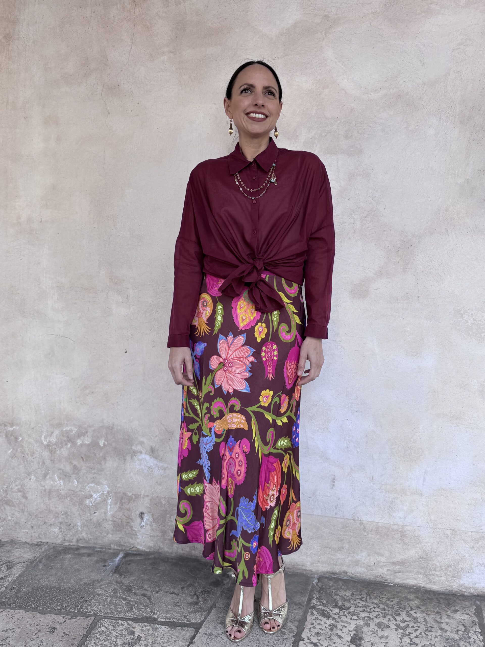 GONNA MIDI A FIORI - OILILY GONNA MIDI A FIORI - OILILY