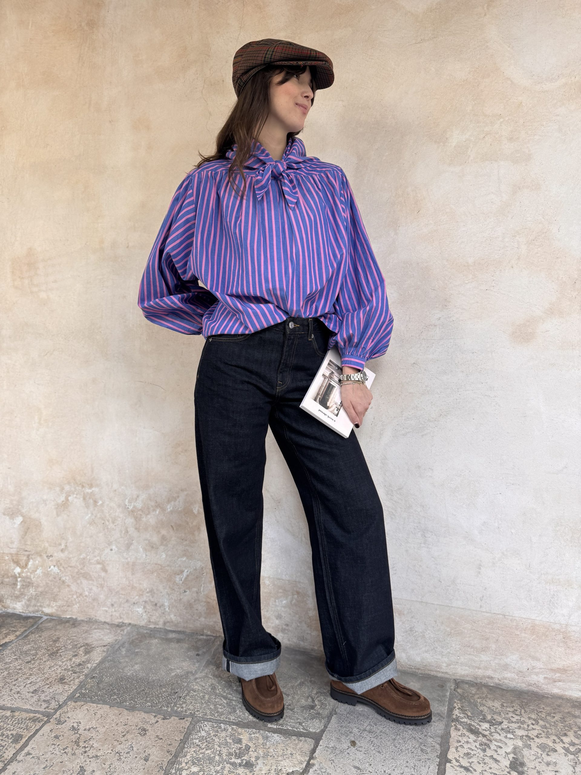 CAMICIA A RIGHE GURI CON BANDANA- FRNCH CAMICIA A RIGHE GURI CON BANDANA- FRNCH