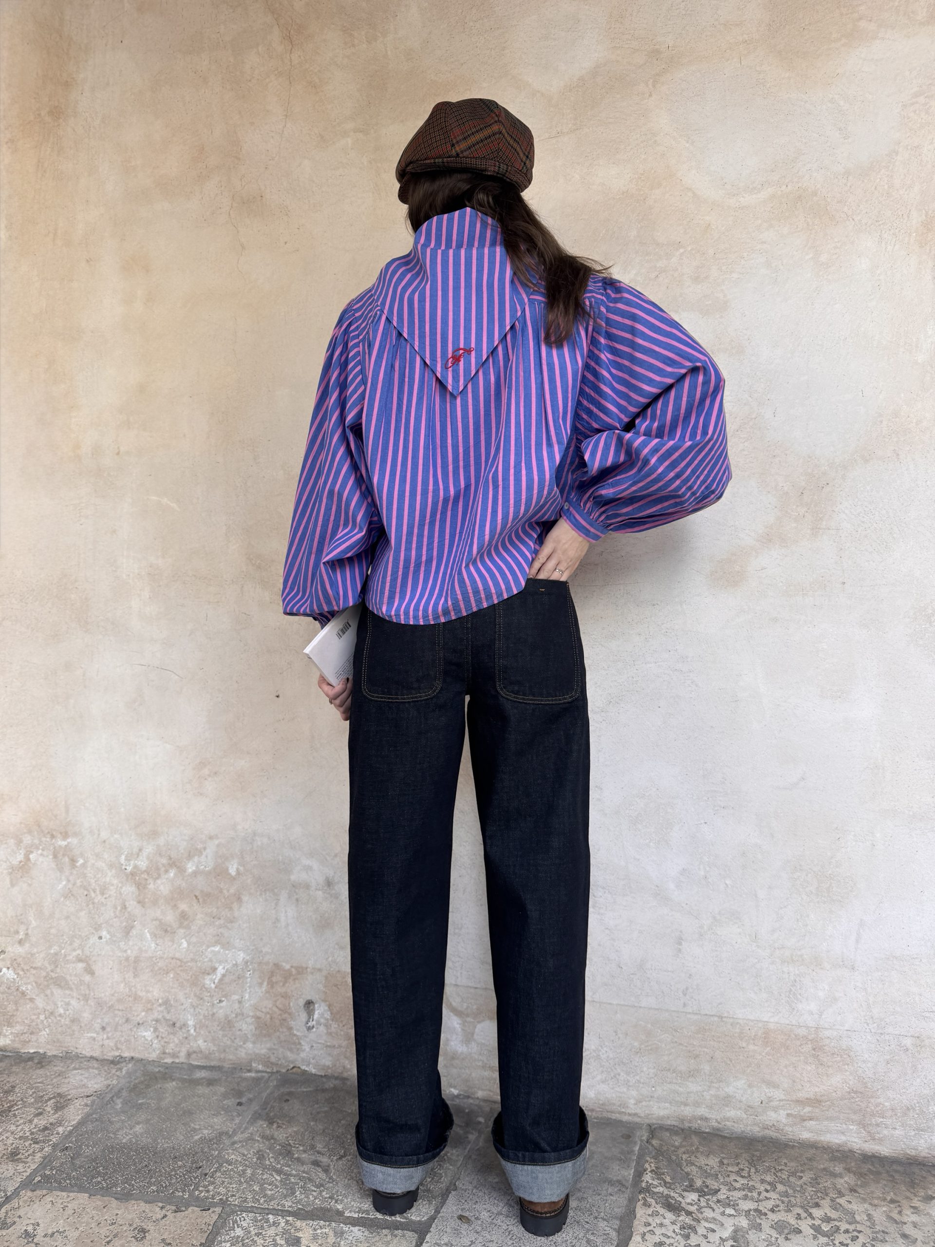 CAMICIA A RIGHE GURI CON BANDANA- FRNCH CAMICIA A RIGHE GURI CON BANDANA- FRNCH