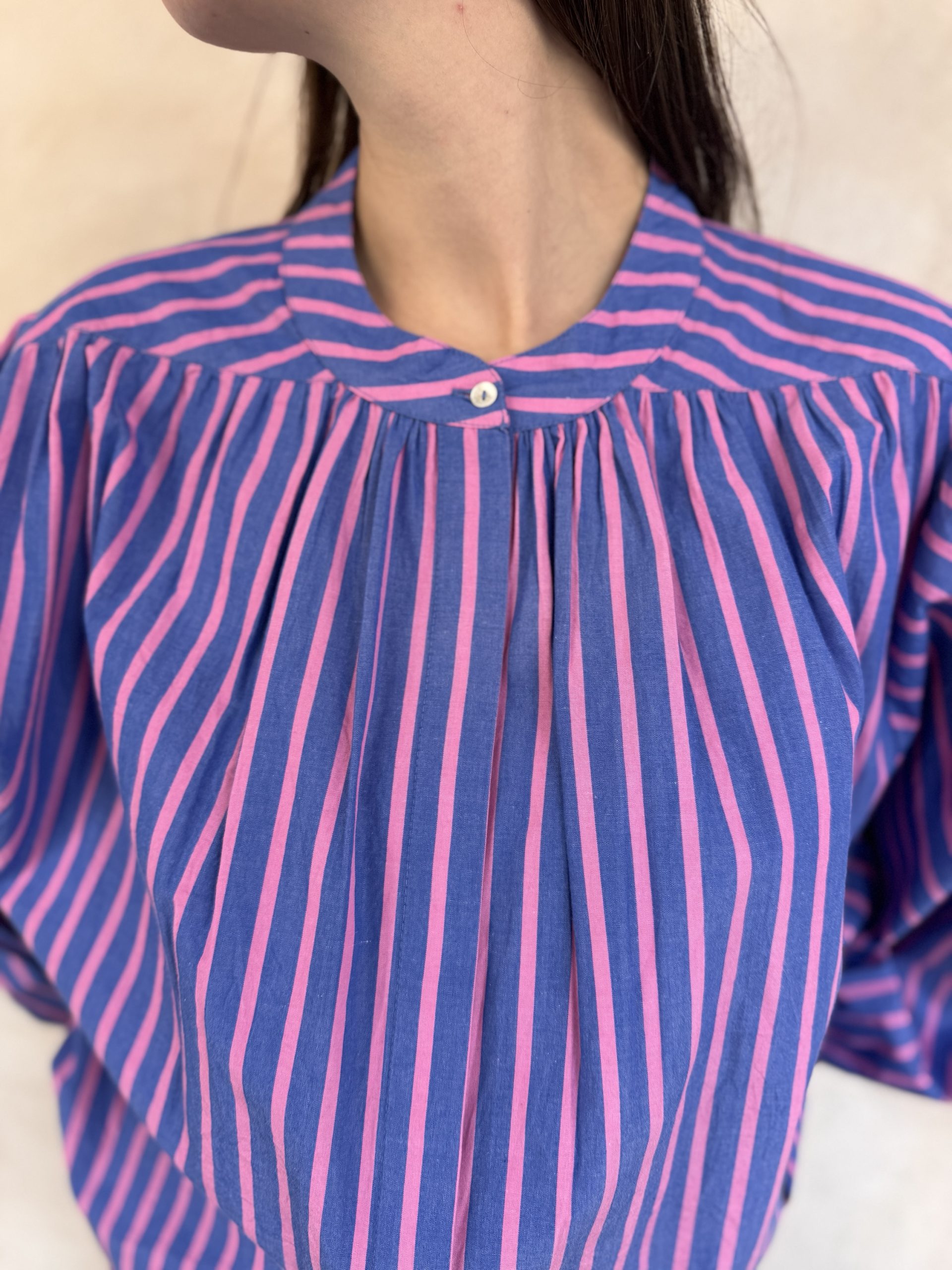 CAMICIA A RIGHE GURI CON BANDANA- FRNCH CAMICIA A RIGHE GURI CON BANDANA- FRNCH