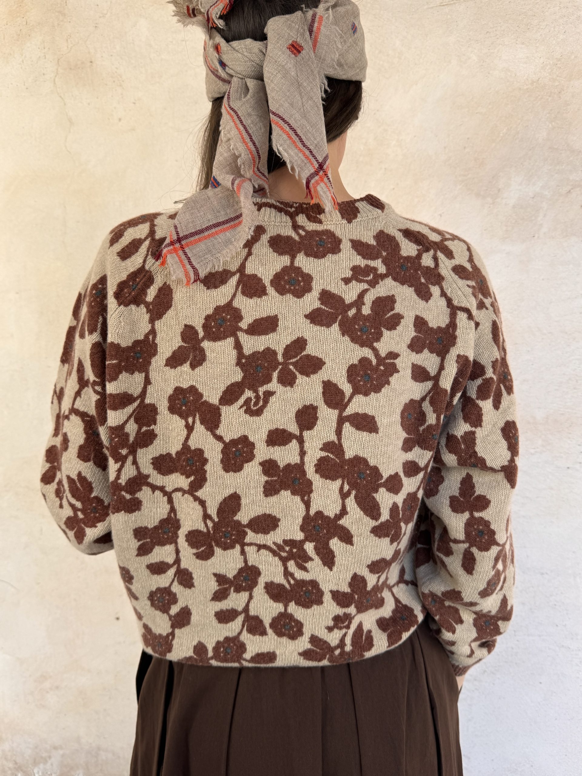 MAGLIA GIROCOLLO A FIORI - NICE THINGS MAGLIA GIROCOLLO A FIORI - NICE THINGS