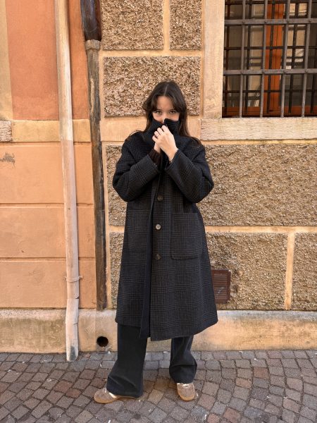 CAPPOTTO REVERSIBILE FATTO A MANO-INDI&COLD CAPPOTTO REVERSIBILE FATTO A MANO-INDI&COLD